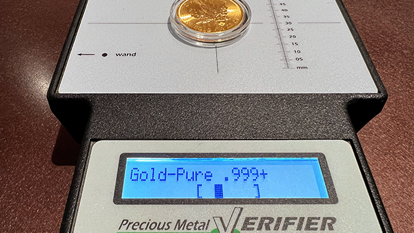 ECM test for precious metals